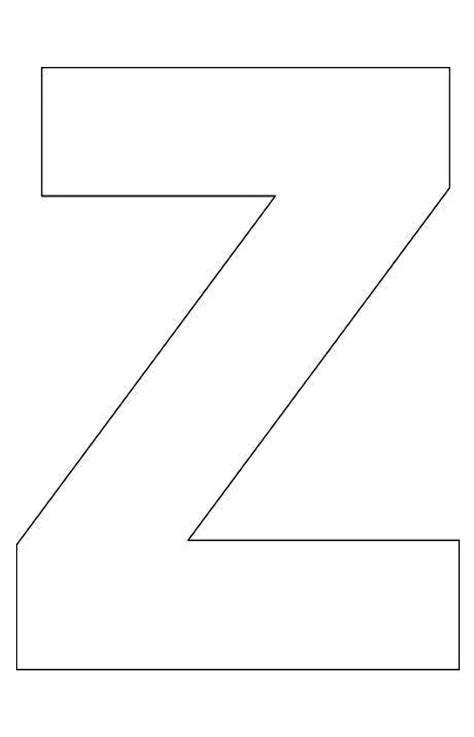 Letter Z Printable